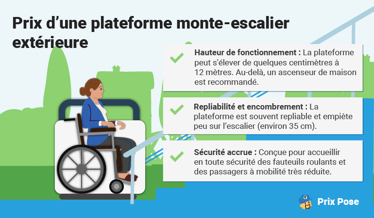 Prix d’une plateforme monte-escalier extérieure 