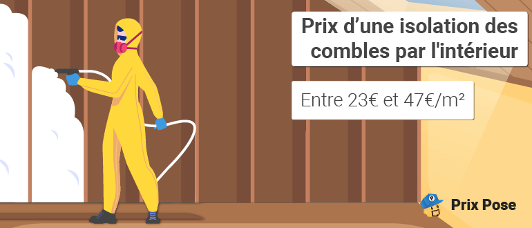 Prix isolation des combles par l'intérieur