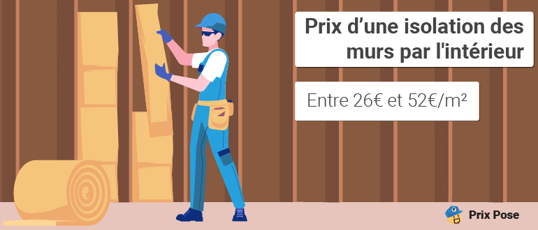 Prix isolation des murs par l'intérieur