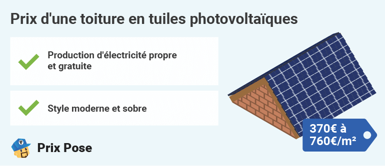 Prix toiture tuiles photovoltaïques