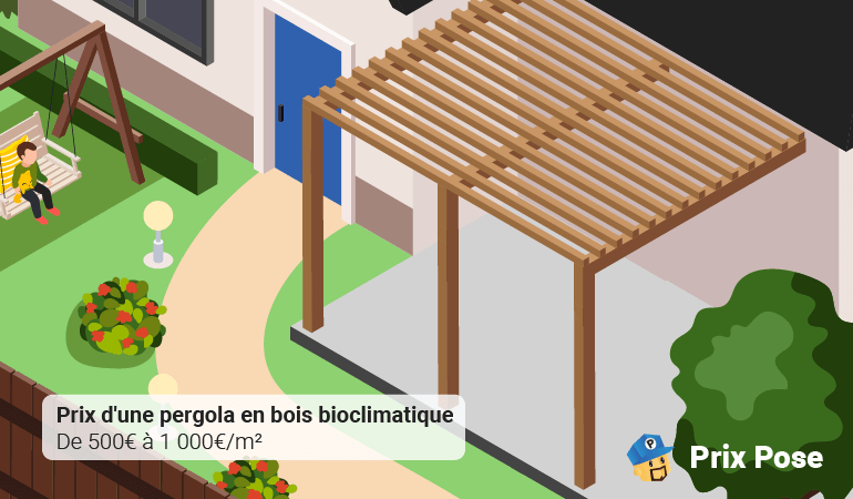 Prix pergola bois bioclimatique