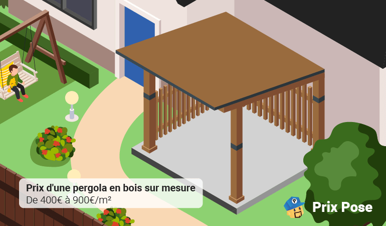 Prix pergola bois sur mesure