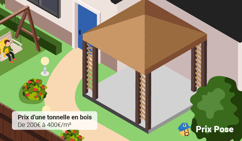 Prix tonnelle bois