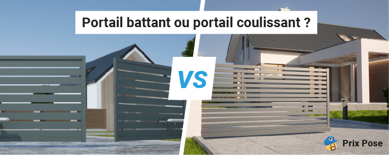 Portail en alu battant ou portail en alu coulissant ?