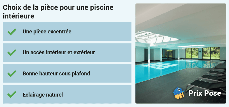 Choix de la pièce pour piscine intérieure