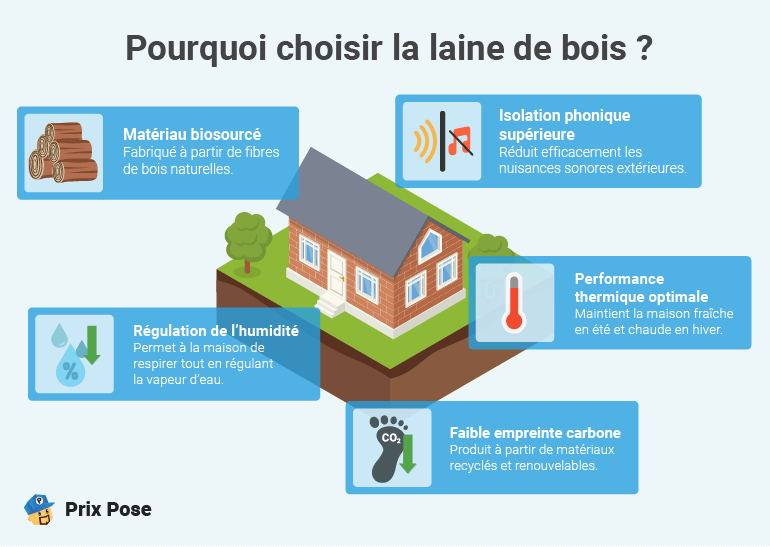 Exemples de prix de la laine de bois : Tarifs constatés