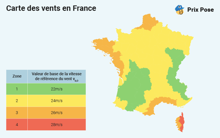 Carte vents France