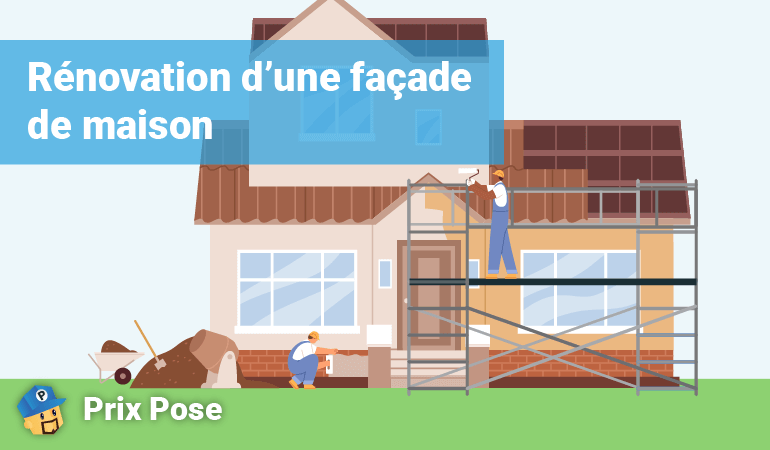 Rénovation d'une façade de maison