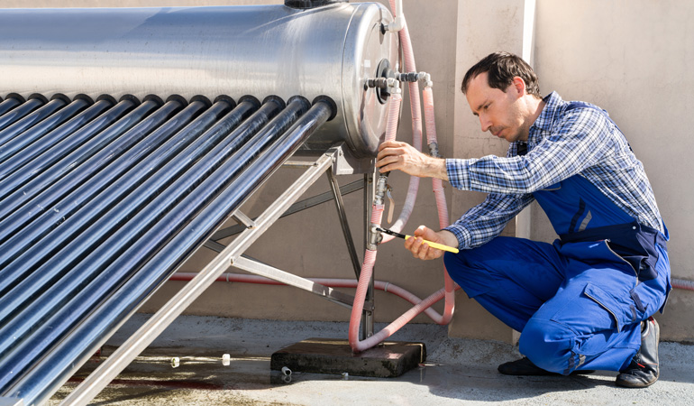 Installation chauffe eau solaire individuel (CESI) avec ballon 300
