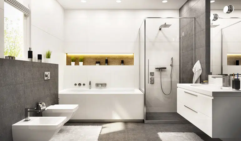 Source Double couche de haute qualité salle de bain douche porte